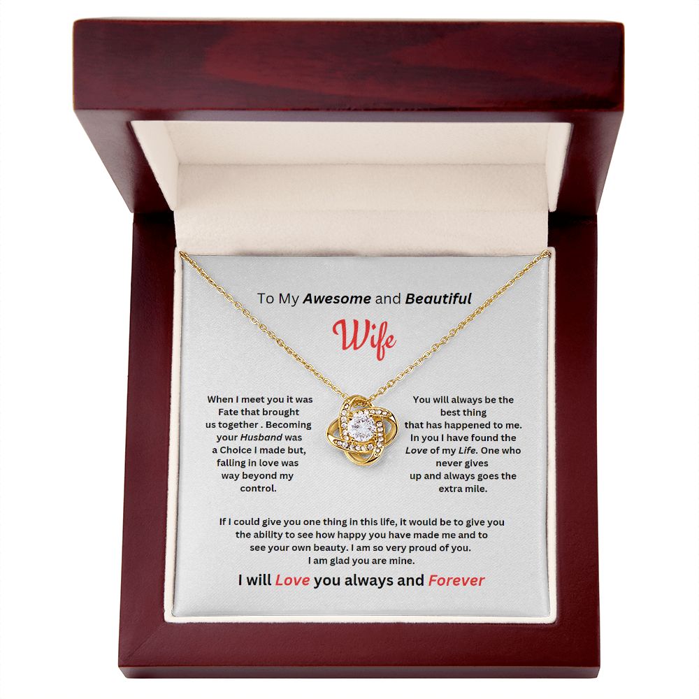 Love Knot Necklace For her