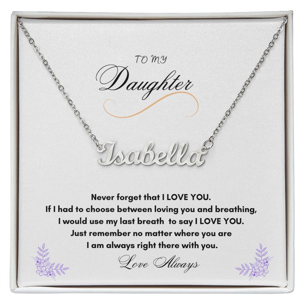 Custom Name Necklace On sale now! 50 % off