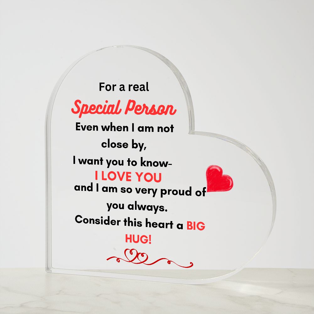 Acrylic Heart Plaque