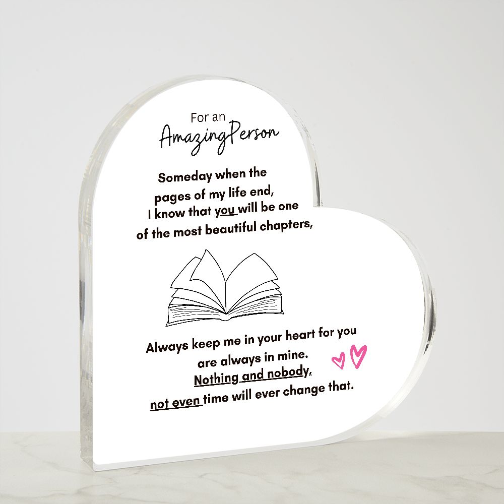 Acrylic Heart Plaque