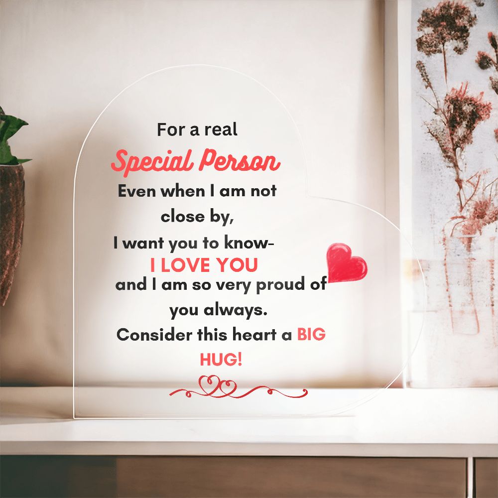 Acrylic Heart Plaque