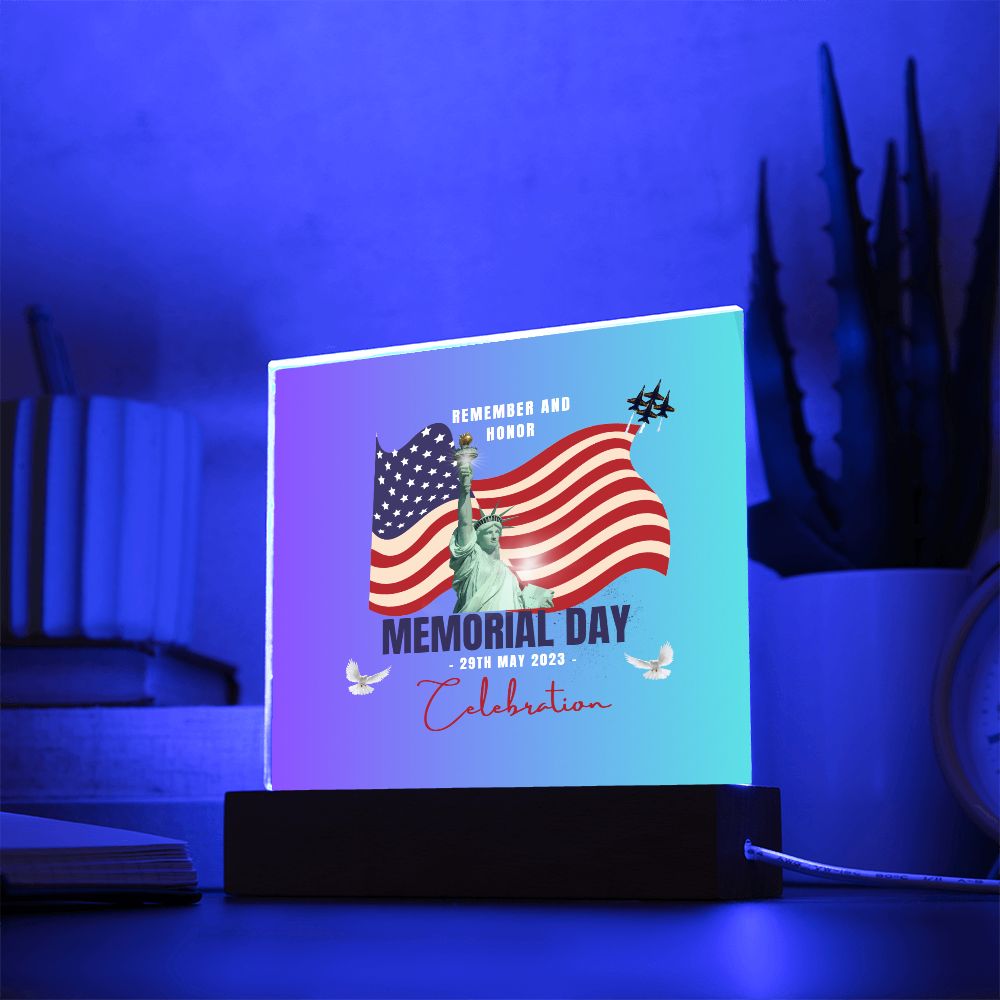 Memorial Day Commemorative Acrylic Plaque