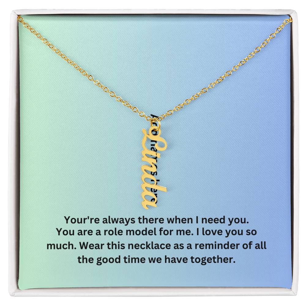 A necklace for Grandma, Mom or any one special