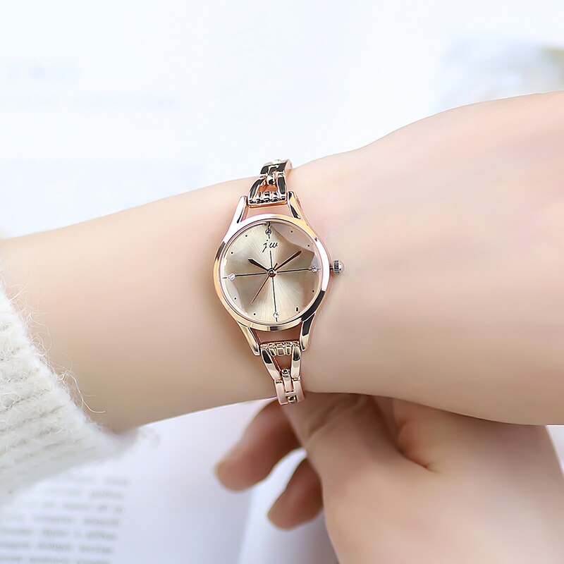 New brand JW Women's Bracelet watches Luxury Crystal Dress watches Clock Ladies'fashion Casual Quartz Wrist watches reloj mujer