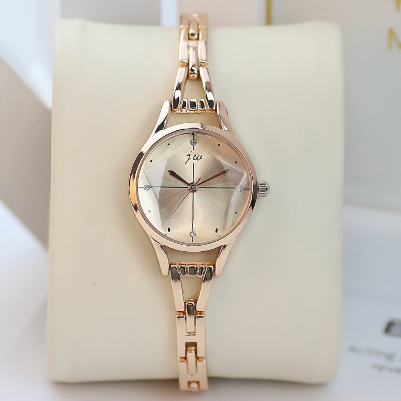 New brand JW Women's Bracelet watches Luxury Crystal Dress watches Clock Ladies'fashion Casual Quartz Wrist watches reloj mujer