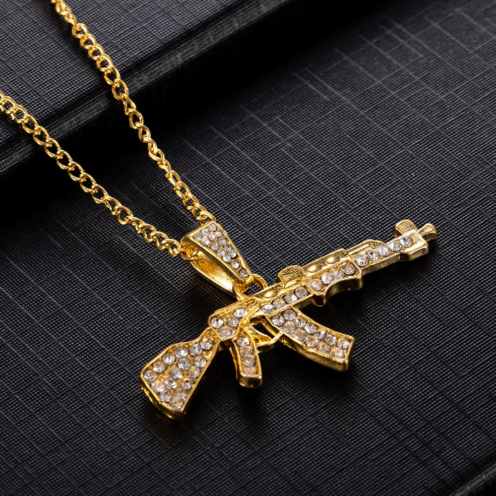 Fast and Furious Movies Actor Dominic Toretto Rhinestone Cross Crystal Pendant Chain Necklace Men Jewelry
