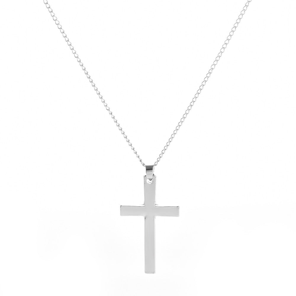 Fast and Furious Movies Actor Dominic Toretto Rhinestone Cross Crystal Pendant Chain Necklace Men Jewelry