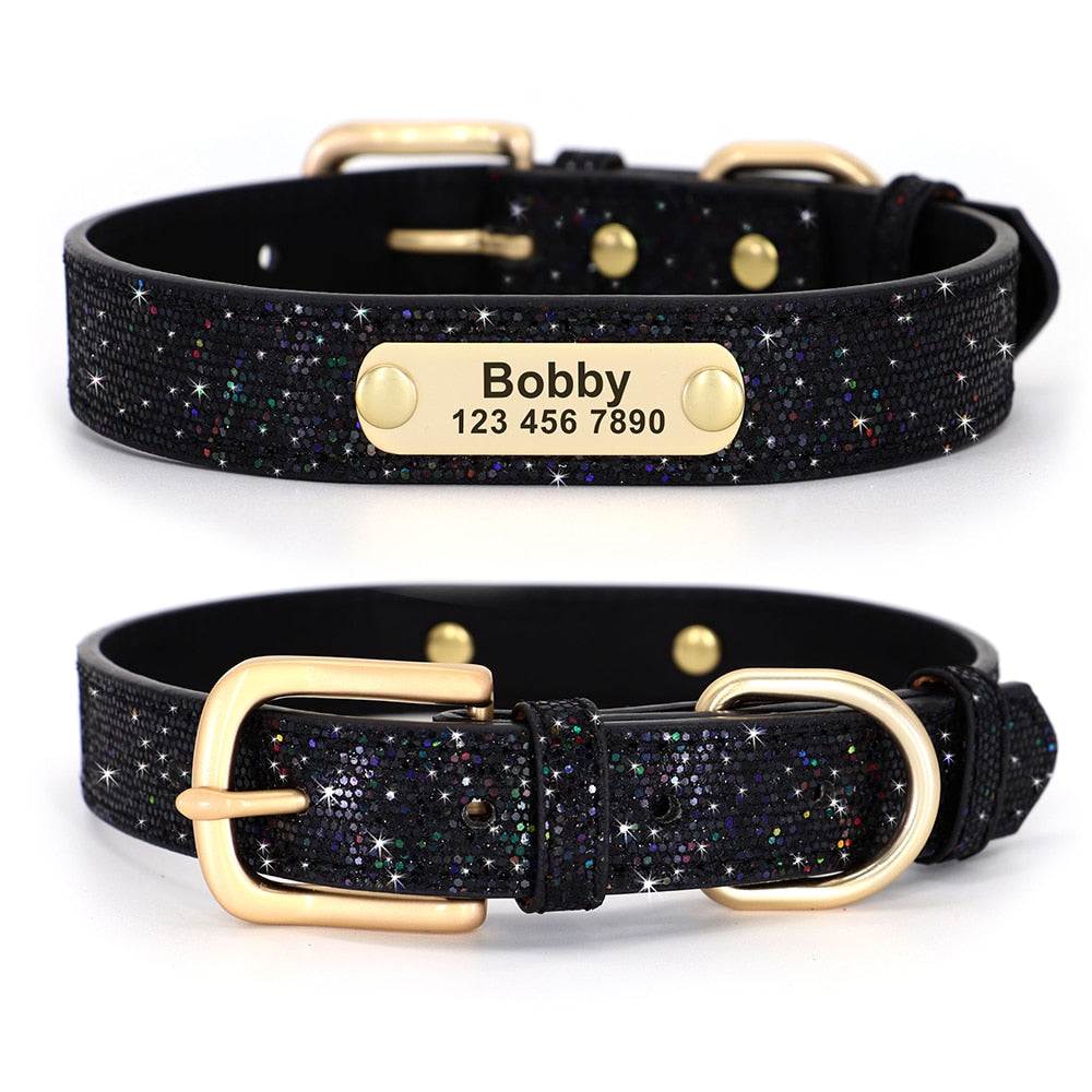Leather Cat Collar Personalized Cat Collar For Puppy Small Dogs Pet Kitten Nameplate Collar Free Engraving Adjustable