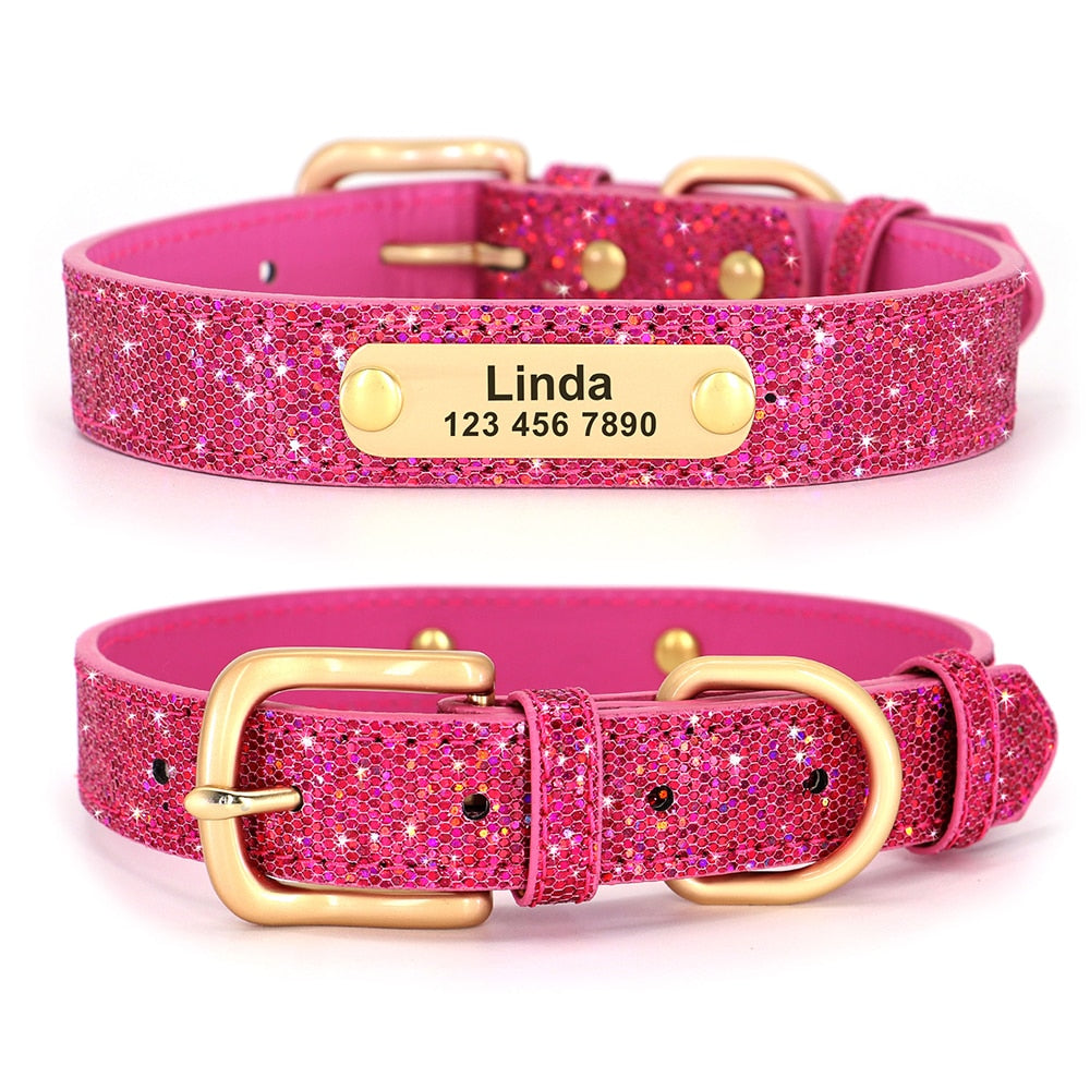 Leather Cat Collar Personalized Cat Collar For Puppy Small Dogs Pet Kitten Nameplate Collar Free Engraving Adjustable