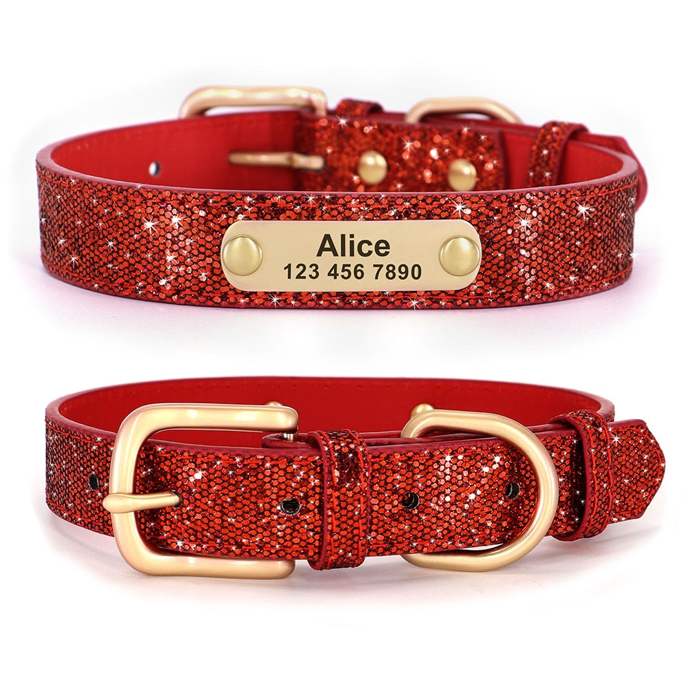 Leather Cat Collar Personalized Cat Collar For Puppy Small Dogs Pet Kitten Nameplate Collar Free Engraving Adjustable