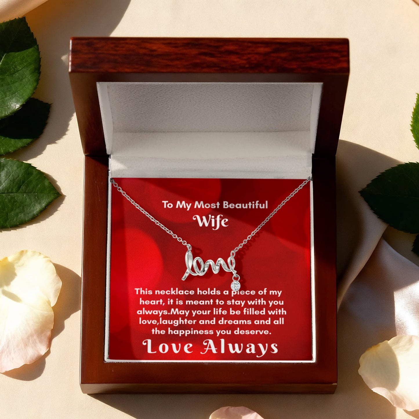 Scripted Love Necklace