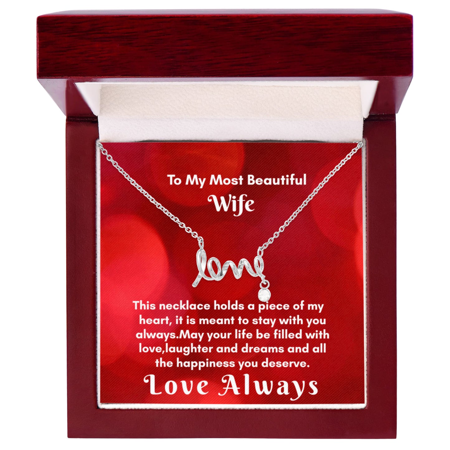 Scripted Love Necklace