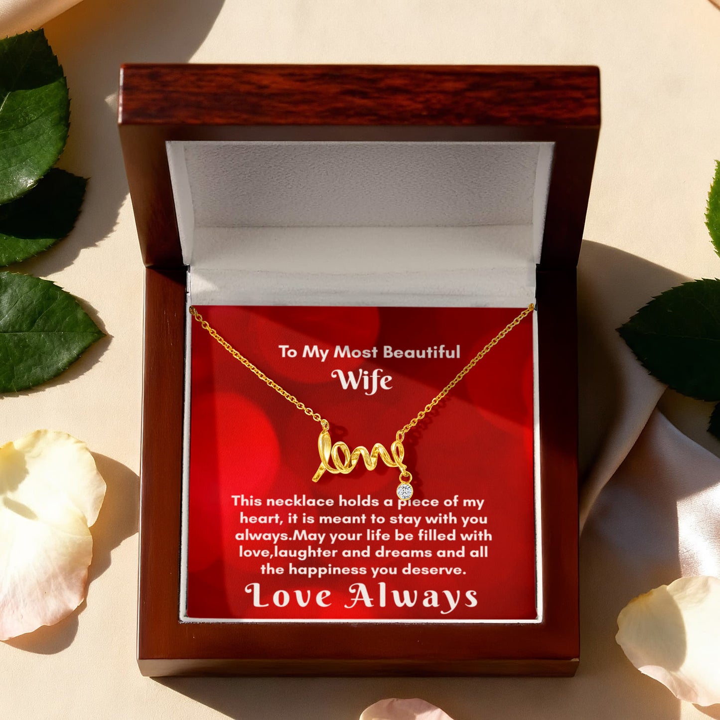 Scripted Love Necklace