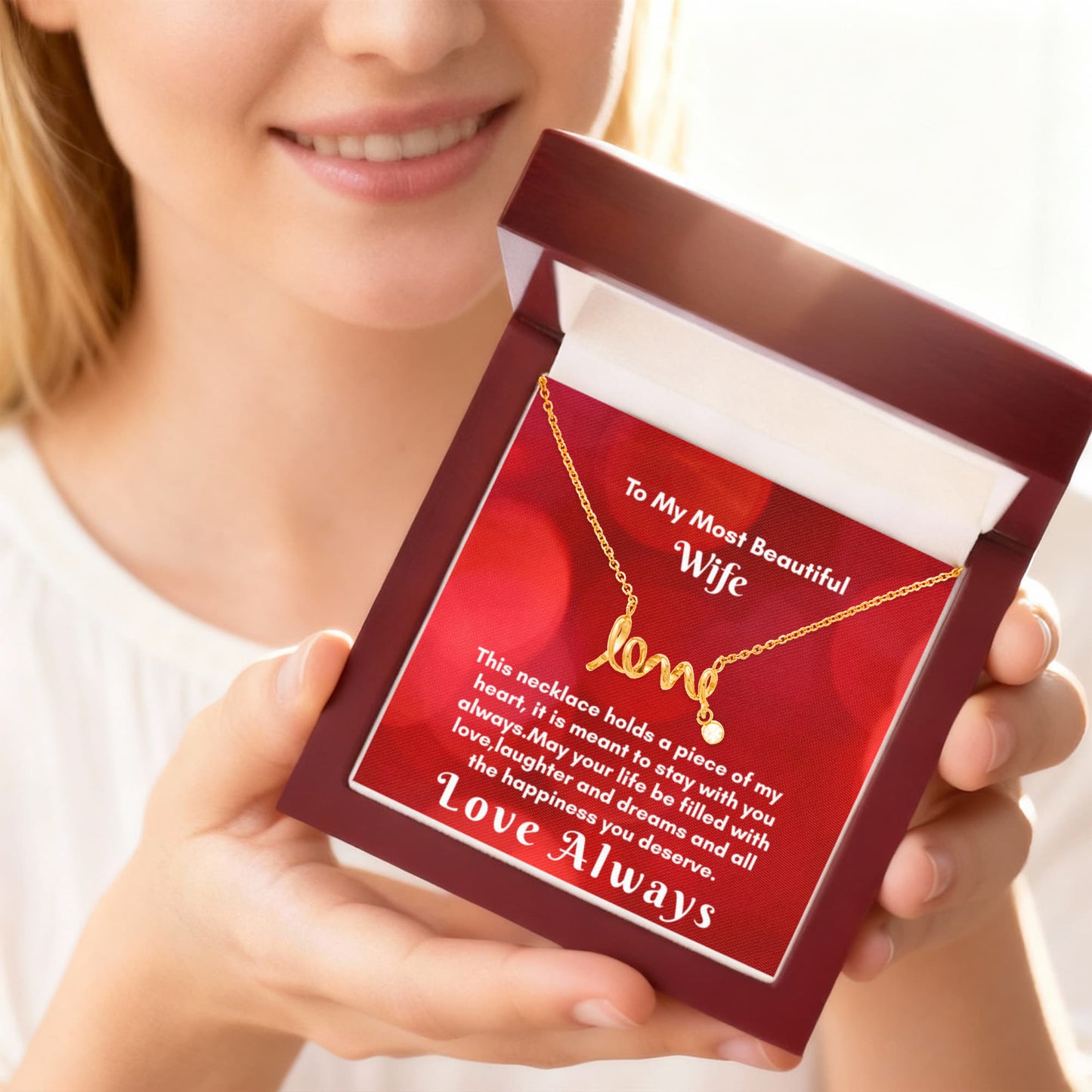 Scripted Love Necklace