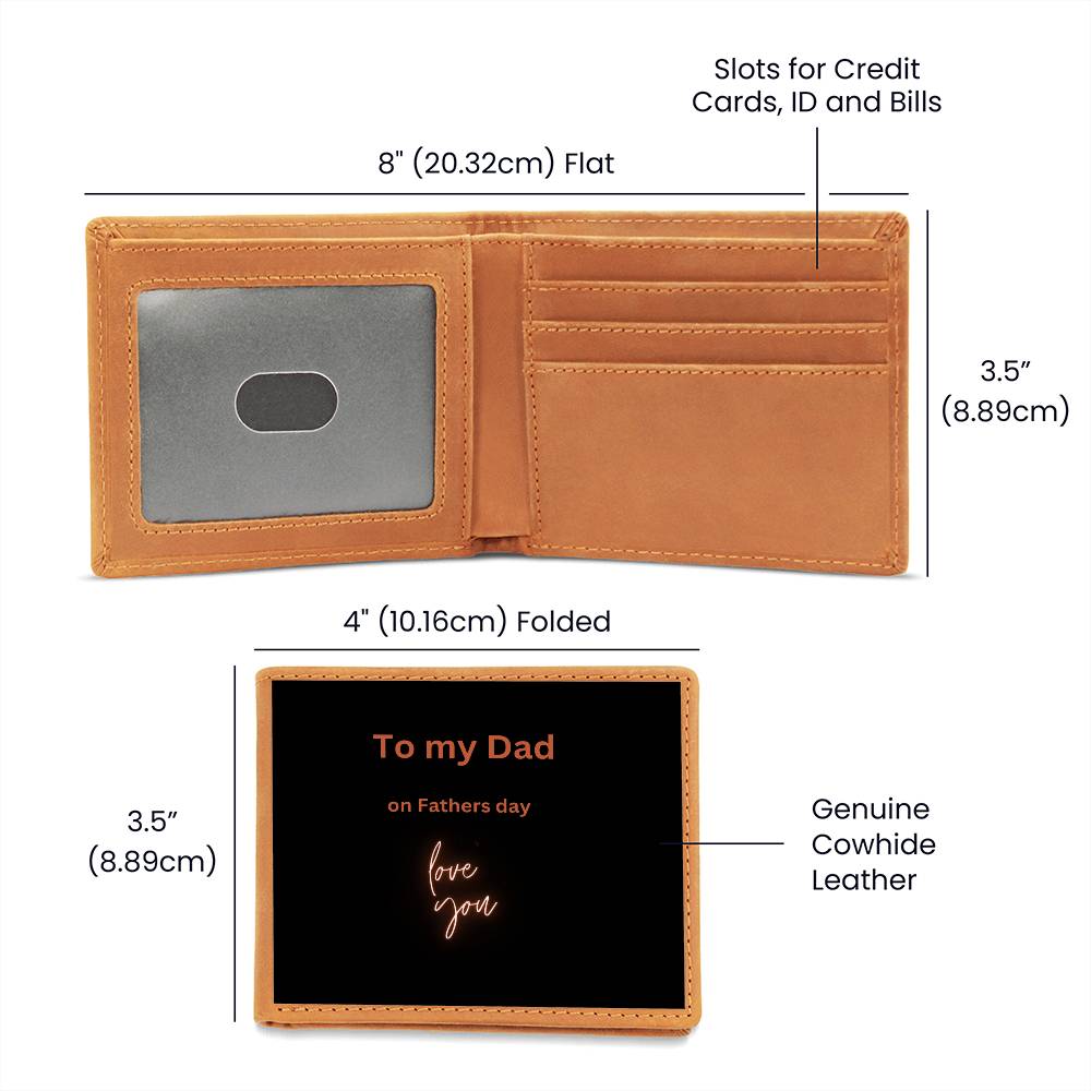 To my Dad wallet  on sale now for more than half off