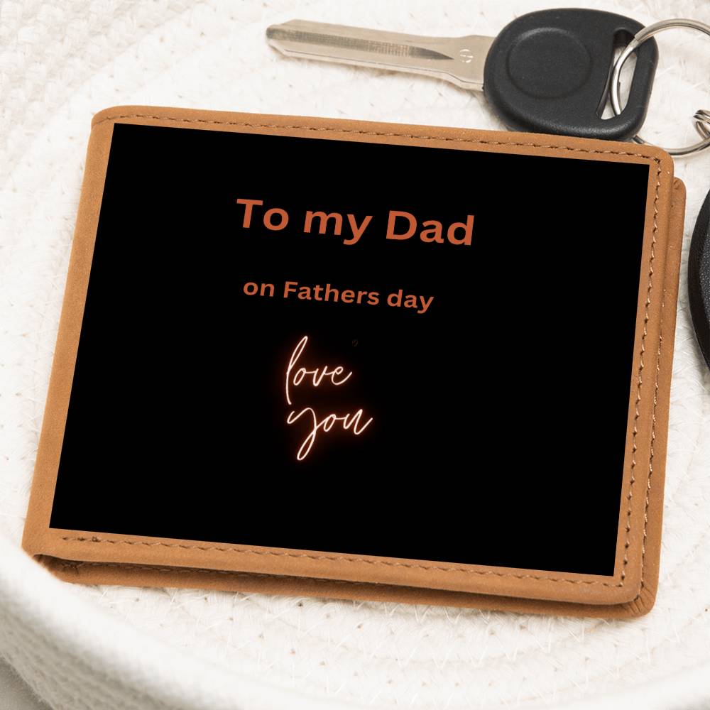 To my Dad wallet  on sale now for more than half off