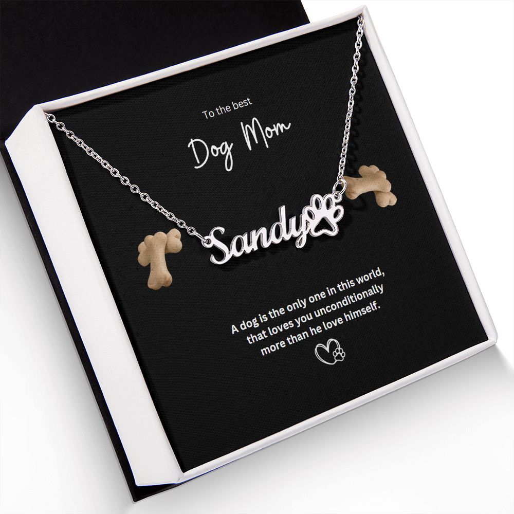 Dog Mom Necklace    For a limited time 50 % off