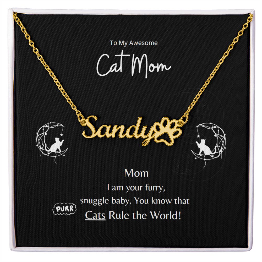 Cat Mom Necklace  Now 50 % off so order now limited time.