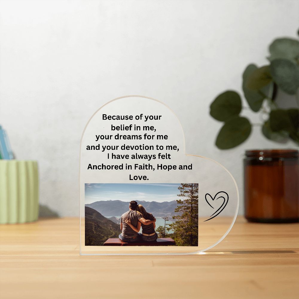 Acrylic Heart Plaque   Now 1/2 off! Hurry and order now !