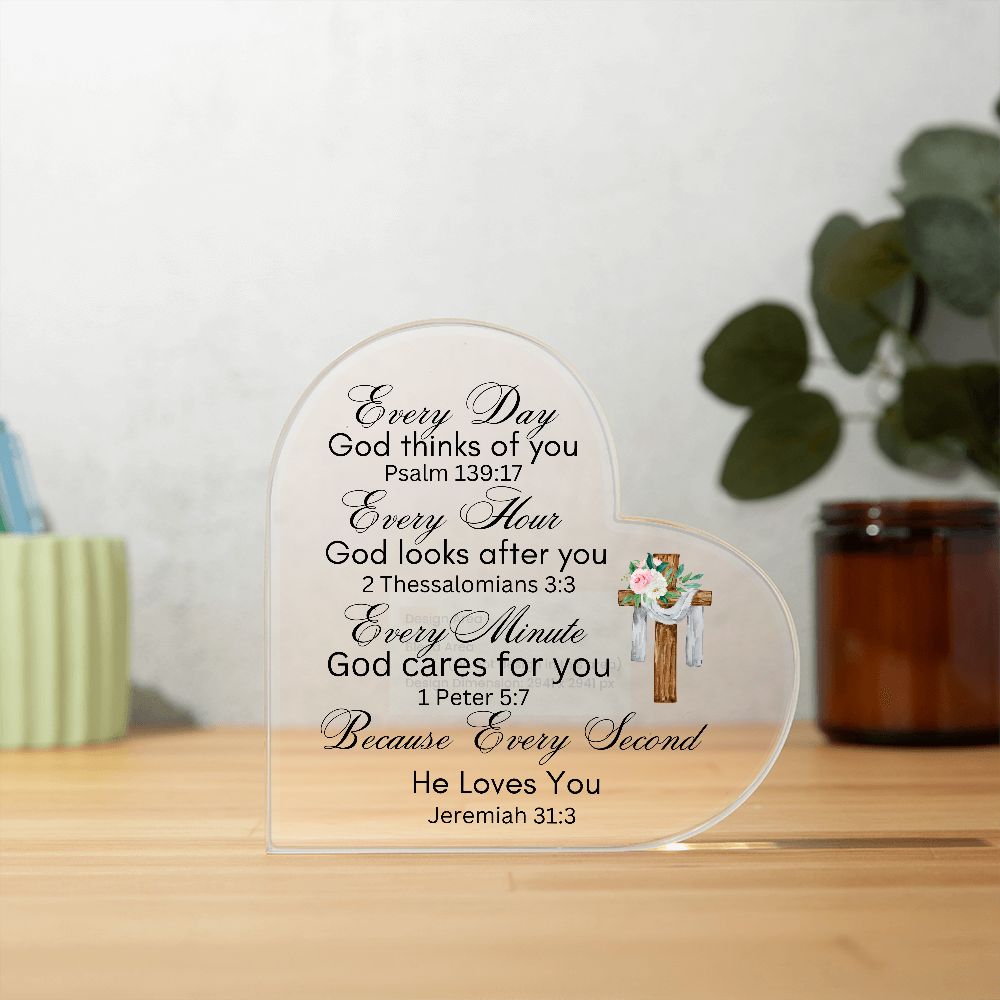 Acrylic Heart Plaque