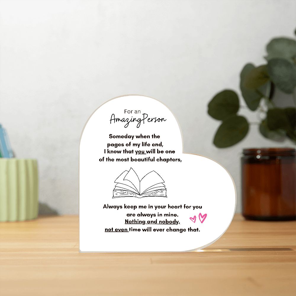 Acrylic Heart Plaque