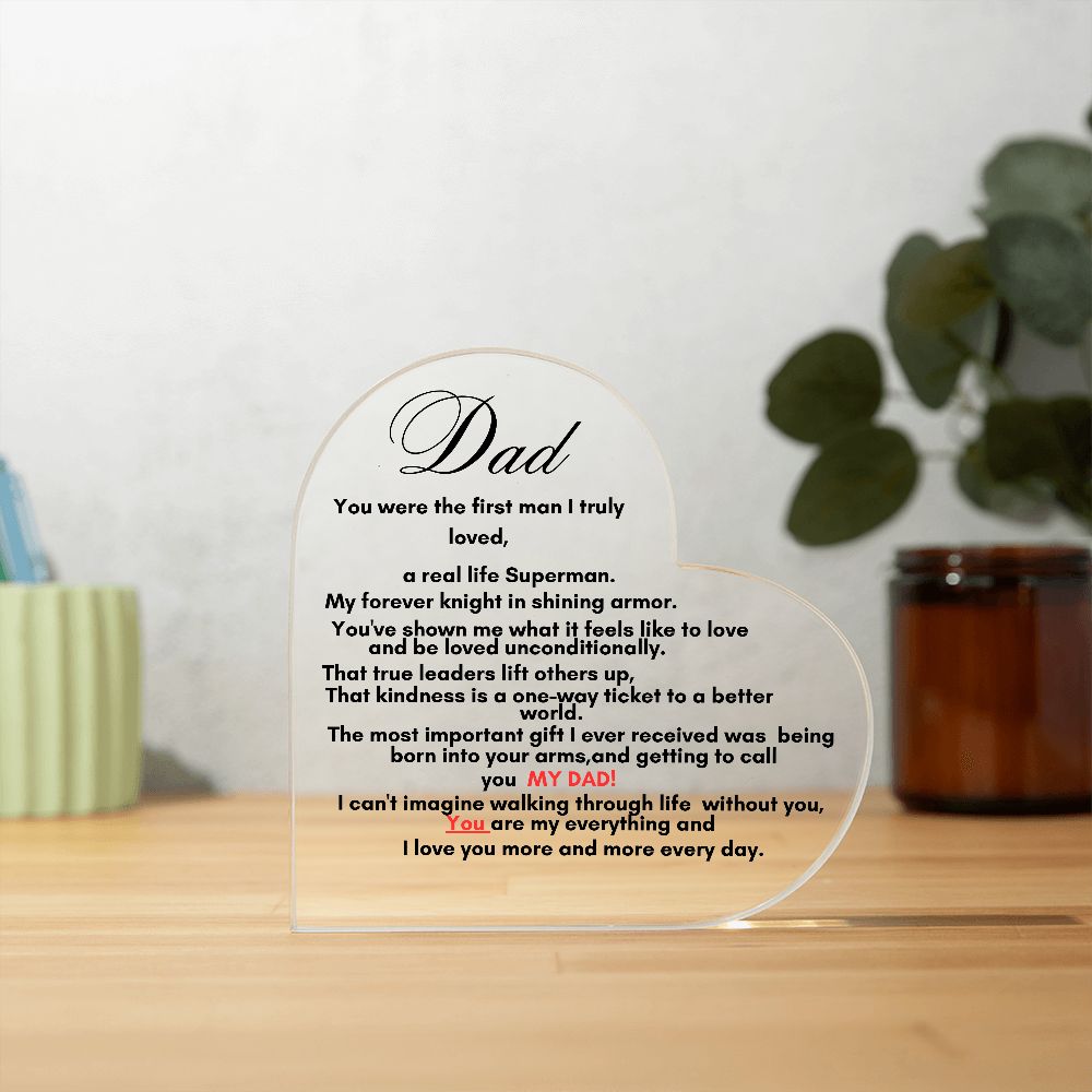 Acrylic Dad Plaque