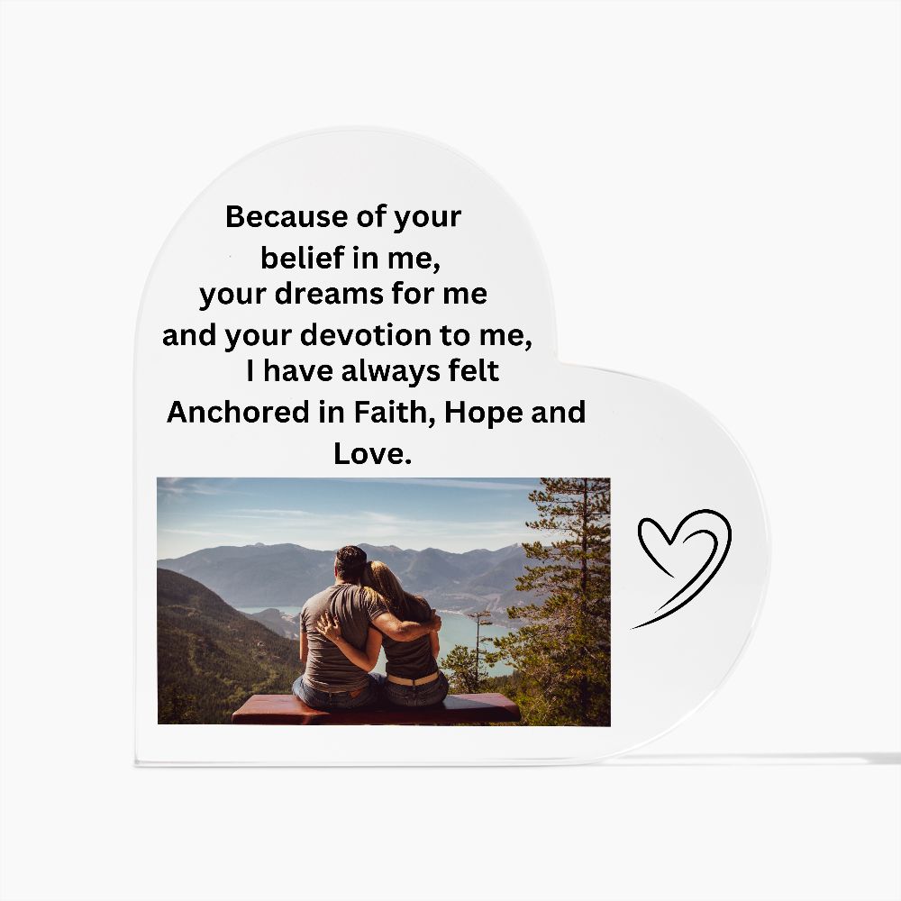 Acrylic Heart Plaque   Now 1/2 off! Hurry and order now !