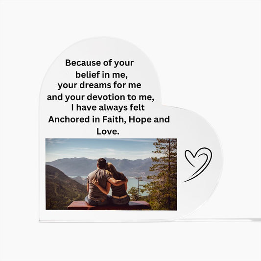 Acrylic Heart Plaque   Now 1/2 off! Hurry and order now !