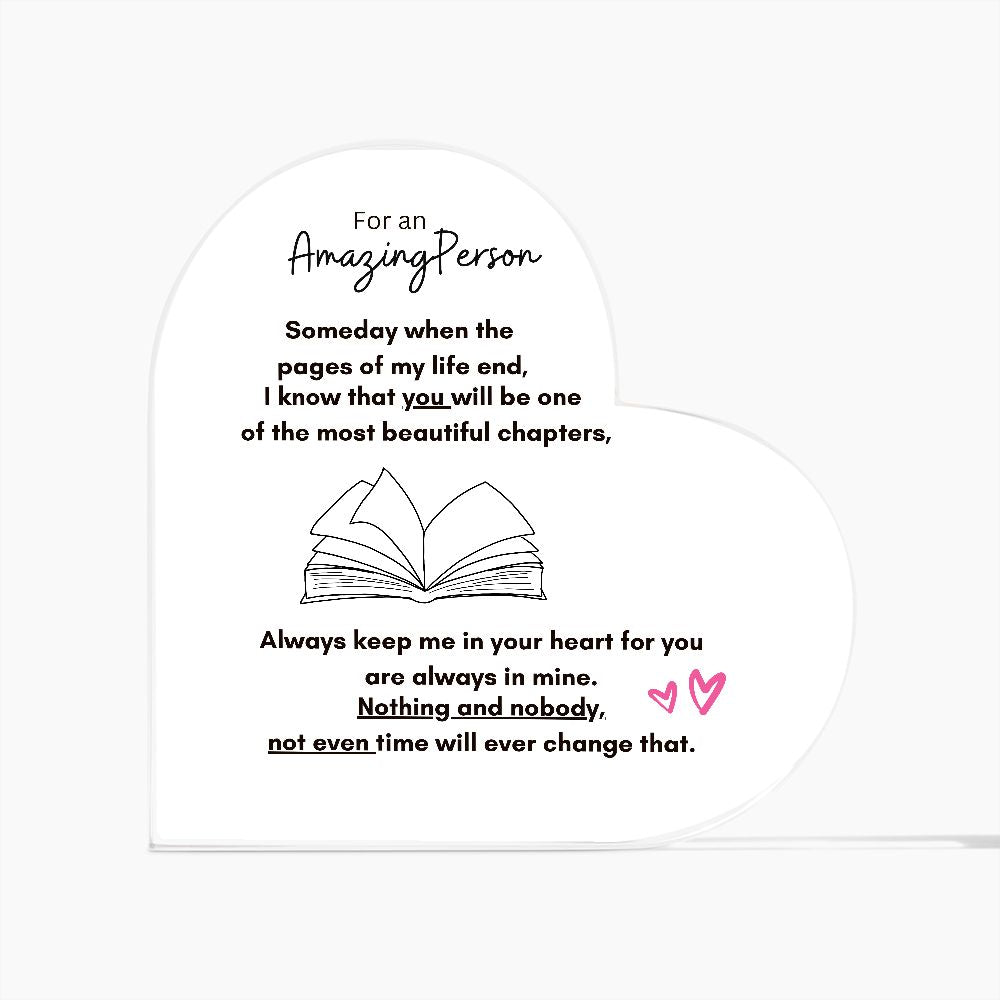 Acrylic Heart Plaque