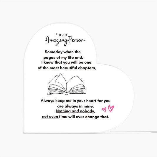 Acrylic Heart Plaque