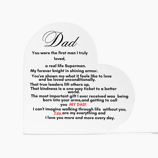 Acrylic Dad Plaque