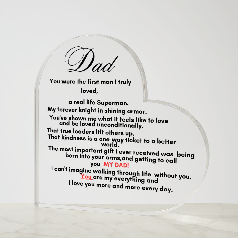 Acrylic Dad Plaque