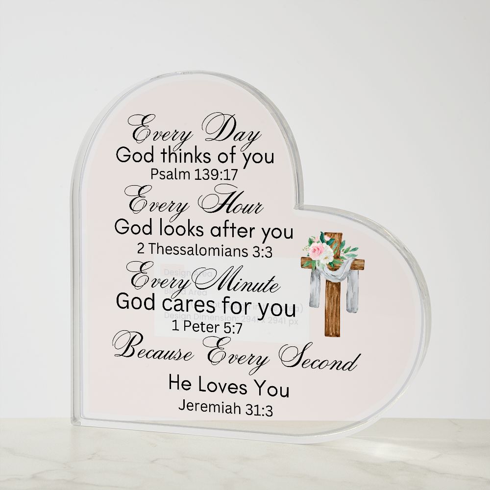 Acrylic Heart Plaque