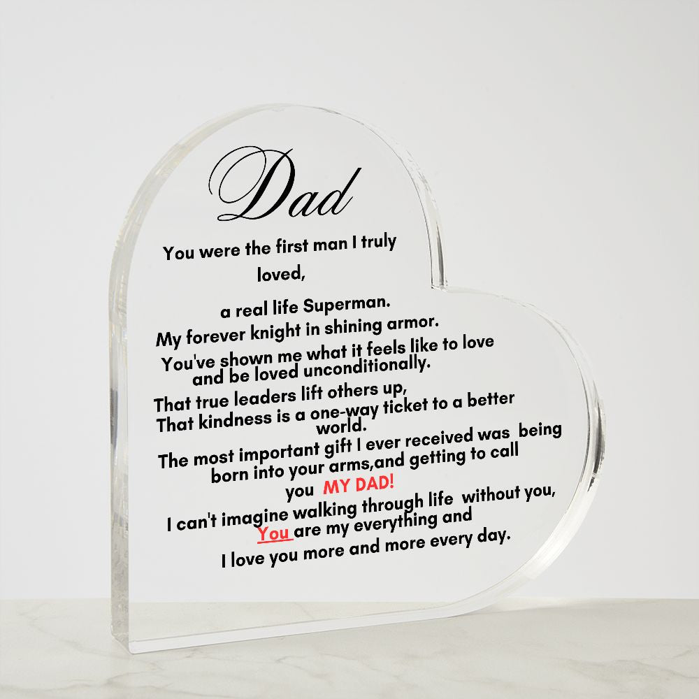 Acrylic Dad Plaque