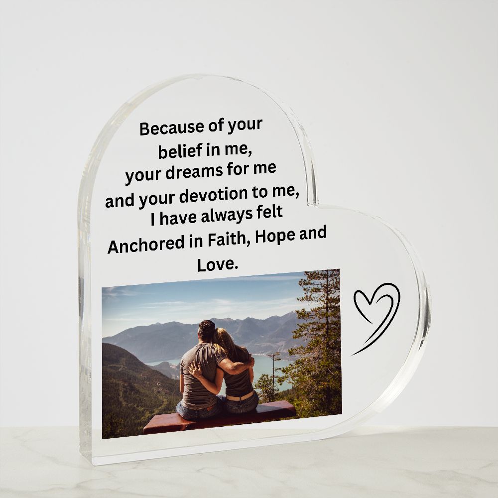 Acrylic Heart Plaque   Now 1/2 off! Hurry and order now !