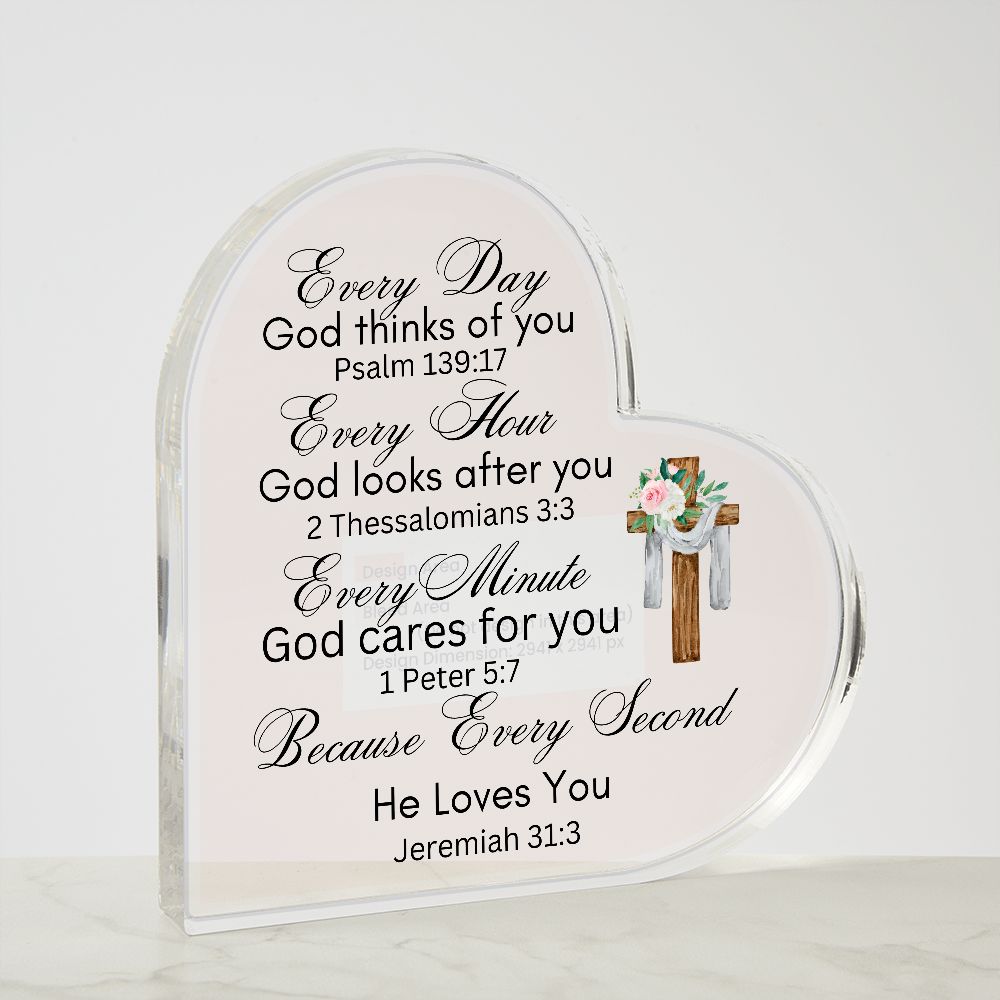 Acrylic Heart Plaque