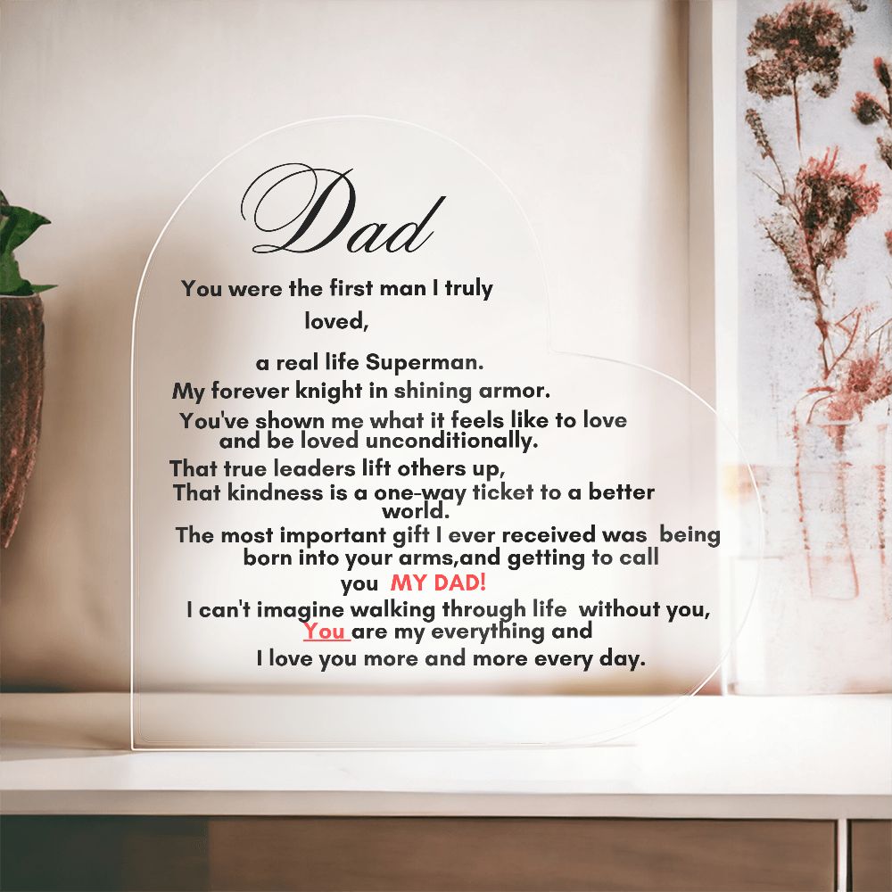 Acrylic Dad Plaque