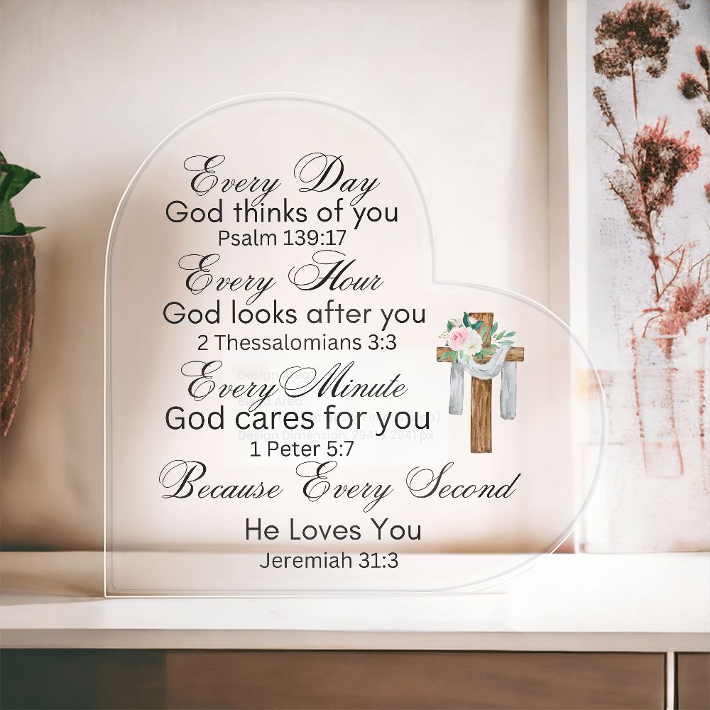 Acrylic Heart Plaque
