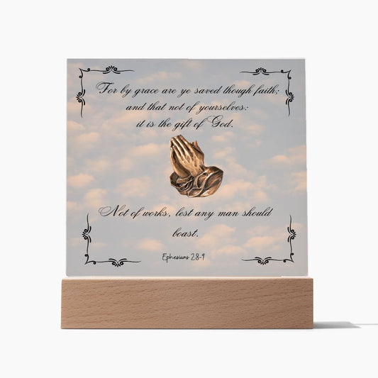 Acrylic Biblical Square Plaque