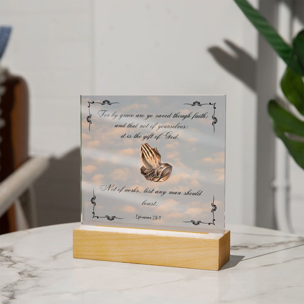 Acrylic Biblical Square Plaque