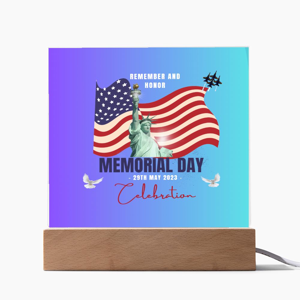 Memorial Day Commemorative Acrylic Plaque