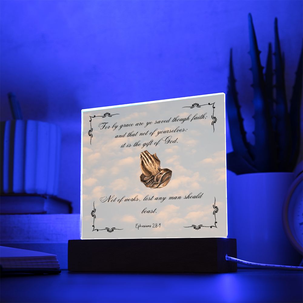Acrylic Biblical Square Plaque