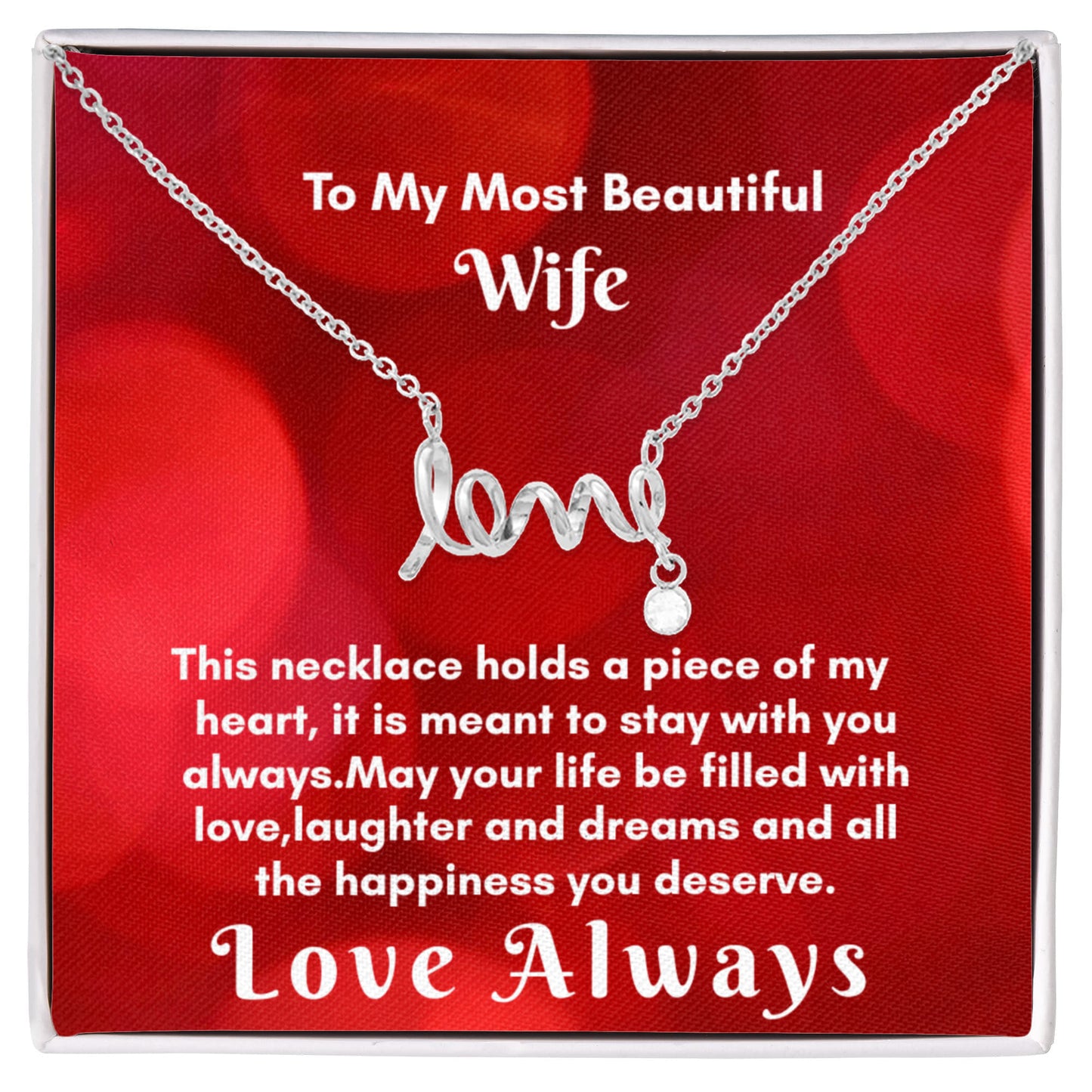 Scripted Love Necklace