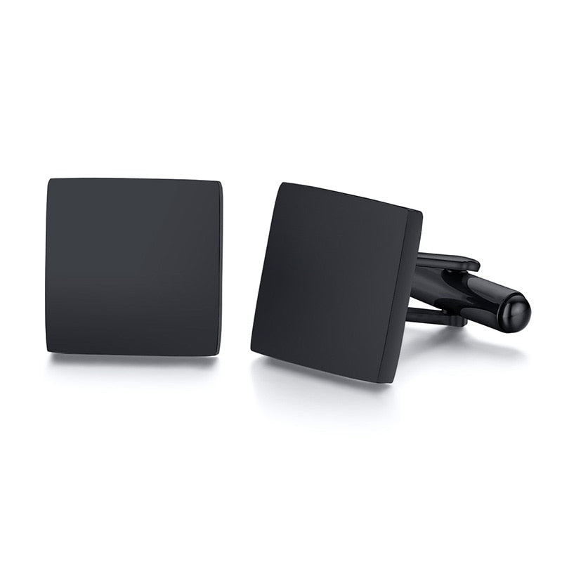 Engrave Initial Cufflinks for Wedding Birthday Groomsmen Gift Stainless Steel Cufflinks Statement Jewelry