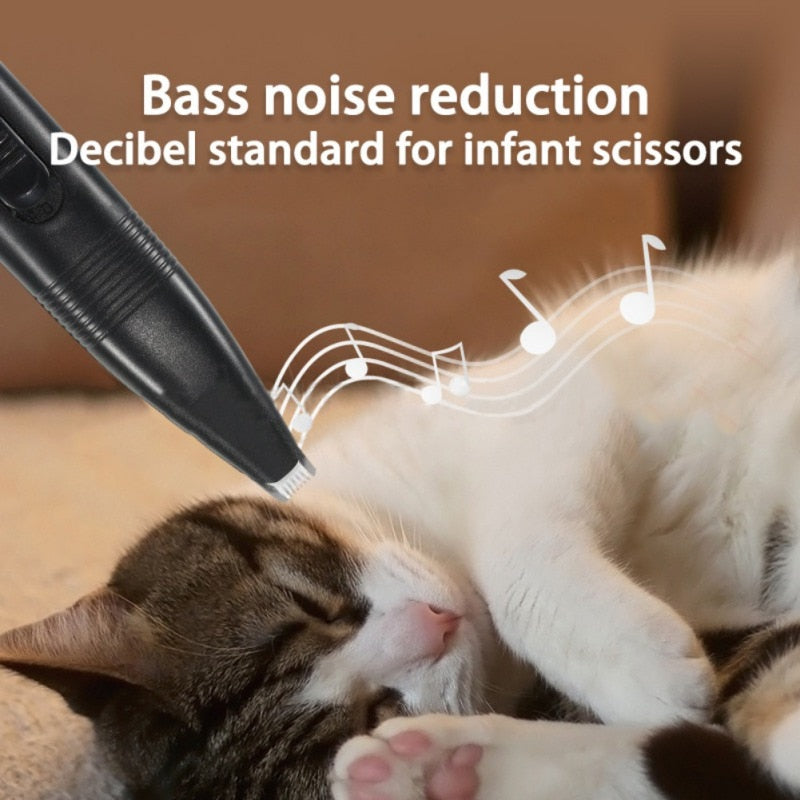 New AAA Battery Powered Pet Hair Trimmer for Dogs Cats Pet Hair Clipper Grooming Kit Cats Pets Foot Clipper Grooming
