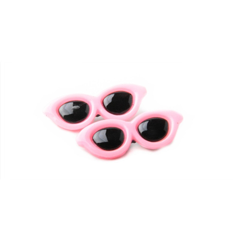 New Pet Lovely Heart Sunglasses Hairpins Pet Dog Bows Hair Clips for Puppy Dogs Cat Yorkie Teddy Pet Hair Decor Pet Supplies 1pc