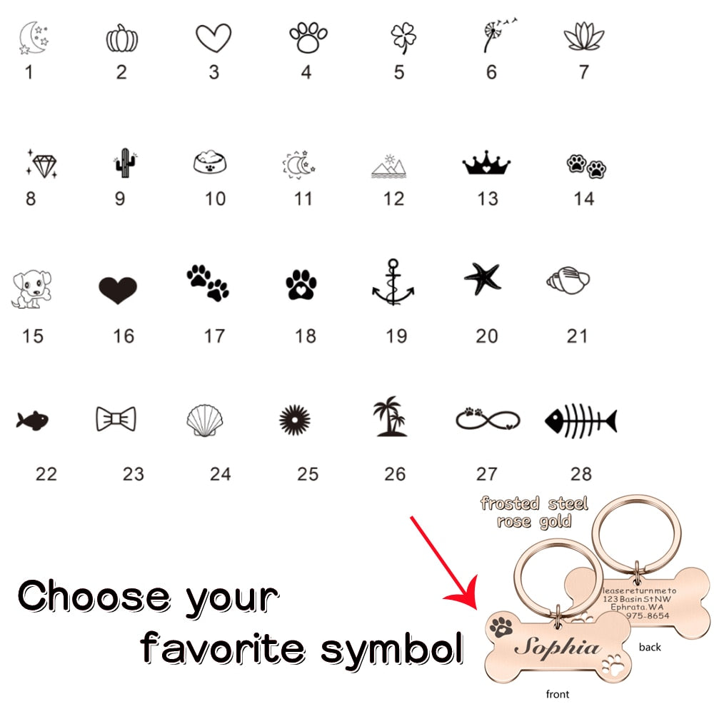 Personalized Pet ID Tag Keychain Engraved Pet ID Name for Cat Puppy Dog Collar Tag Pendant Keyring Bone Pet Accessories