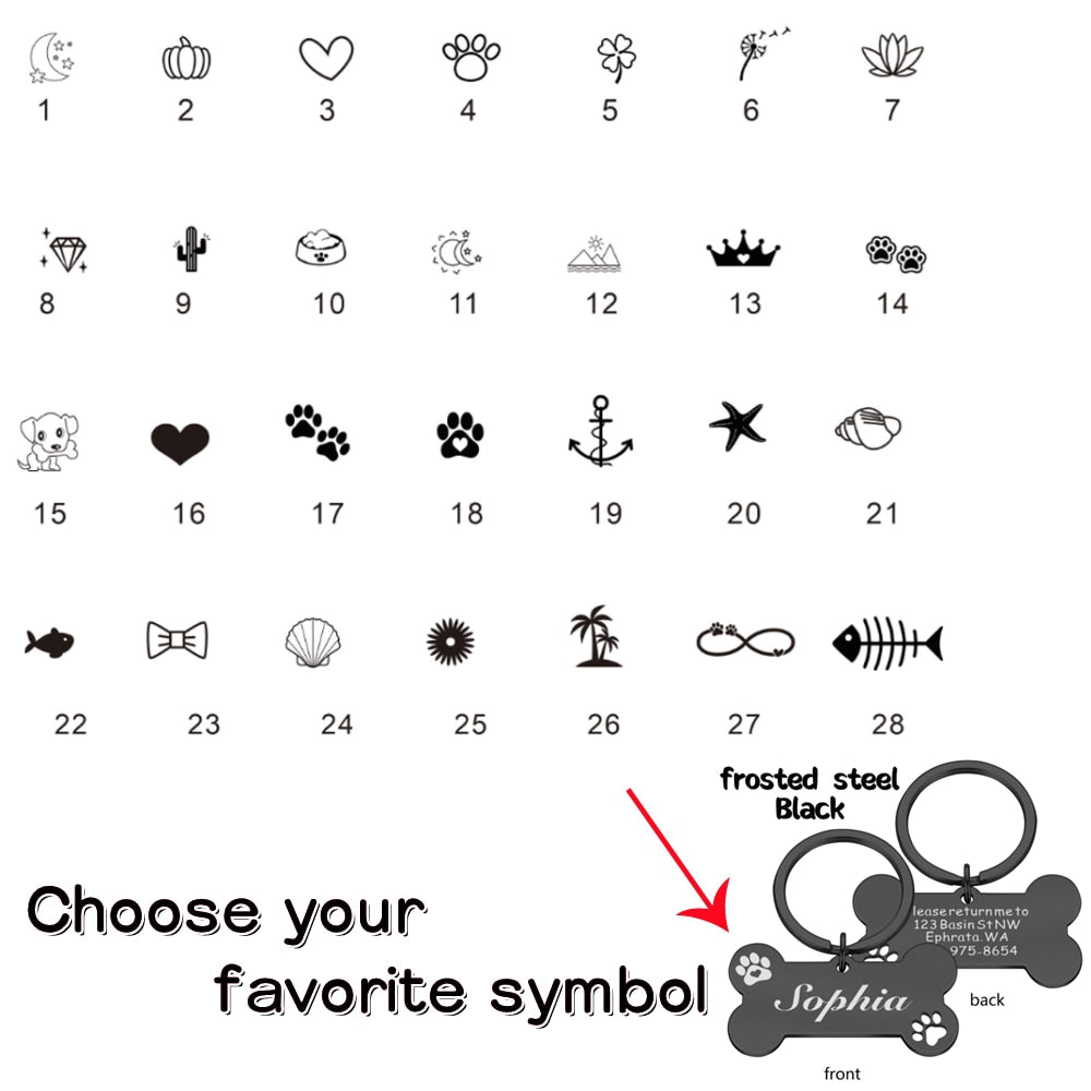 Personalized Pet ID Tag Keychain Engraved Pet ID Name for Cat Puppy Dog Collar Tag Pendant Keyring Bone Pet Accessories