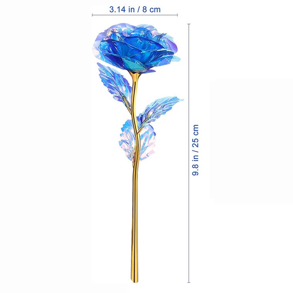 24K Foil Plated Roses Artifical Flowers Wedding Decor Lover Lighting Roses Creative Gift